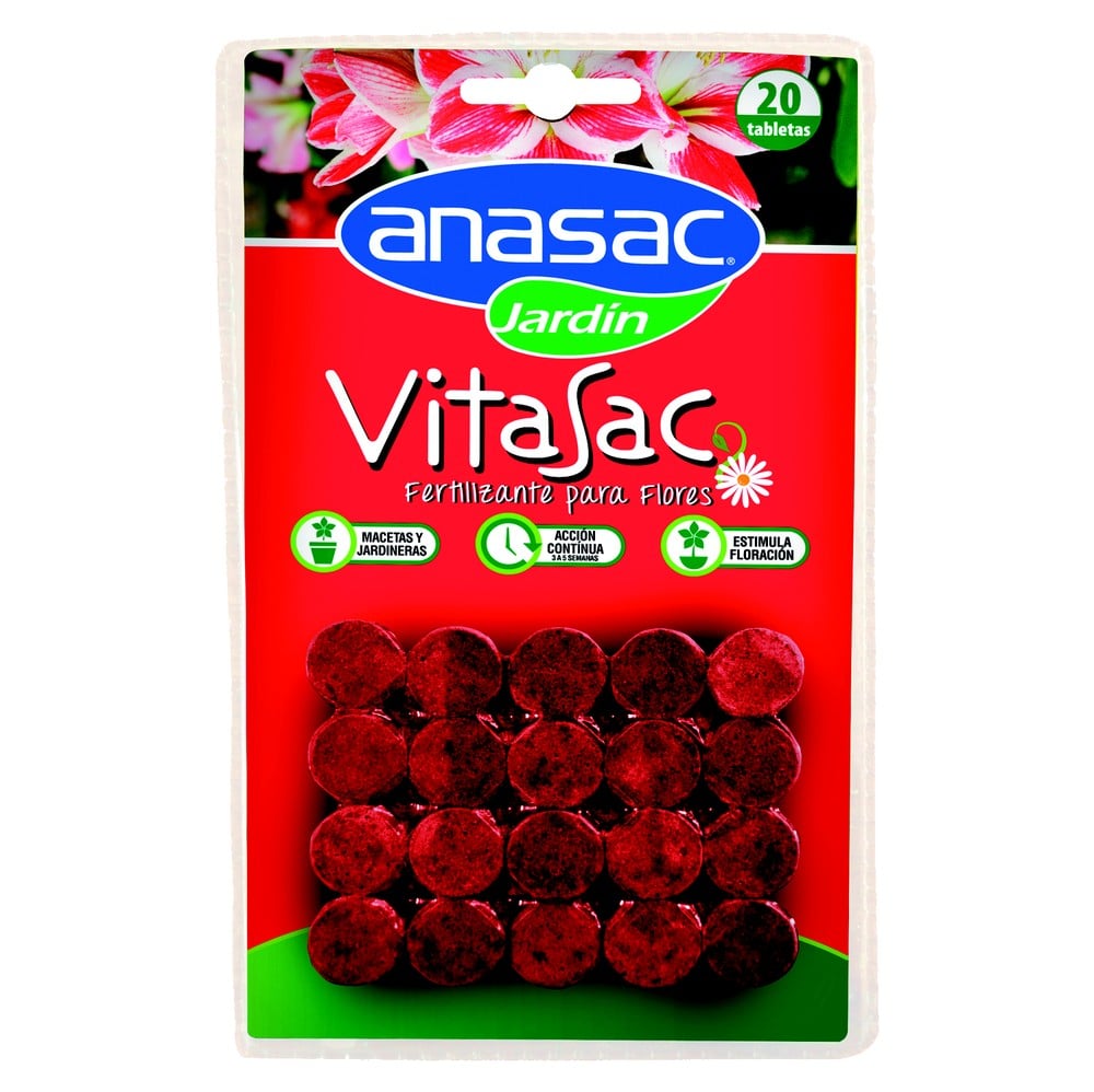 Anasac Jardín · Fertilizante para flores Vitasac