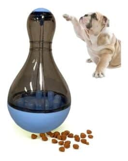 Juguete Para Mascotas Dispensador de Comida Pet Ball-Food Celeste