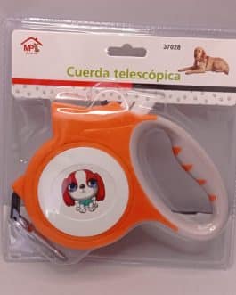 Correa Retráctil De Perro – Cuerda Telescopica Naranja